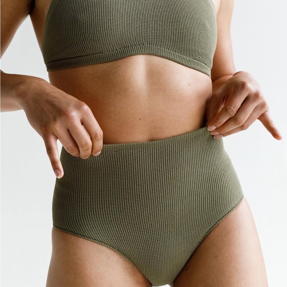 ARQ Giuli Halter Ribbed Swimwear Set